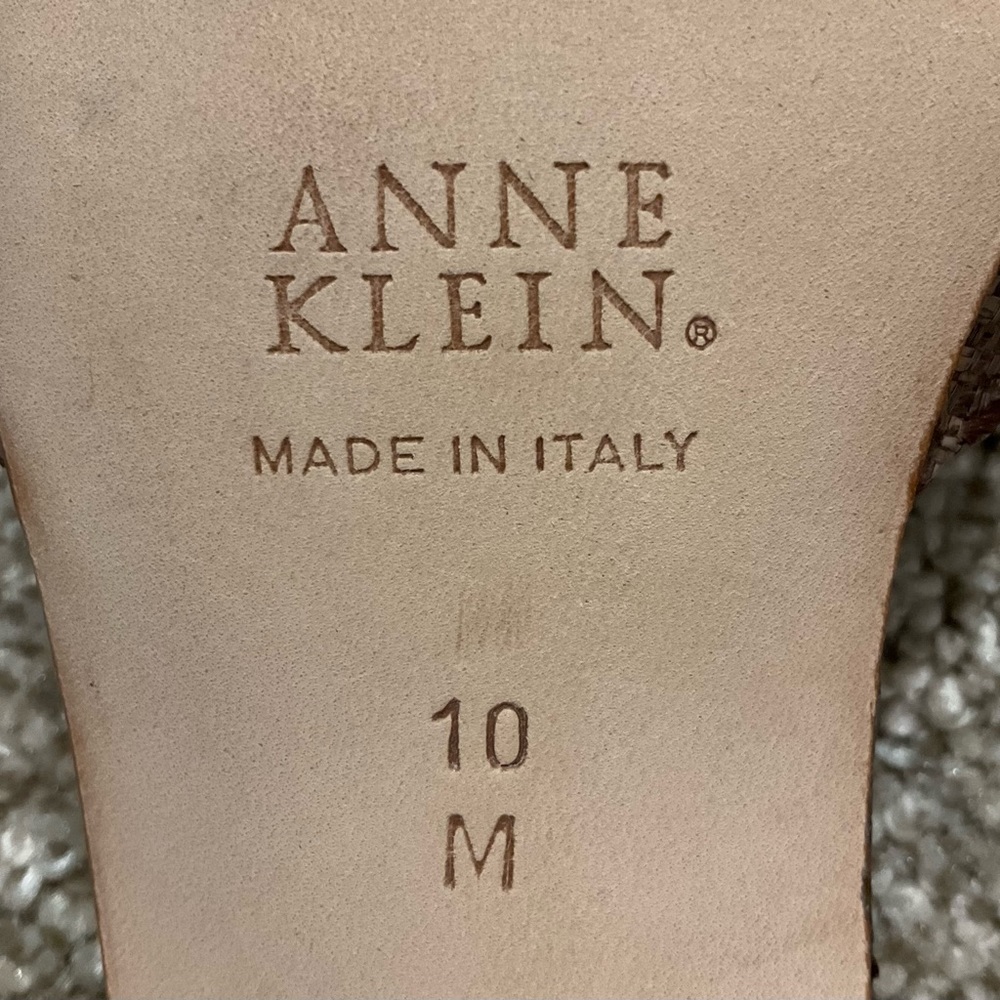 Anne Klein Cosmo Raffia Sandal Size 10M - Picture 6 of 8